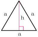 длину сторону равностороннего треугольника зная высоту